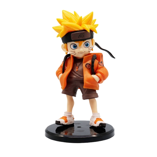 Mô hình Naruto dáng đứng đeo cặp cao 15.5cm hàng nét siêu chất lượng - Figure Naruto - box màu - N1-K26-T1-S3