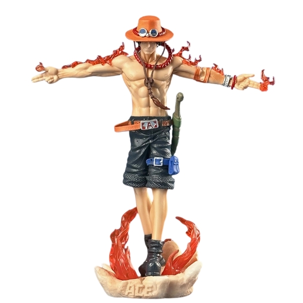 Mô Hình OnePiece Portgas D. Ace đứng dang tay - Cao 27cm - nặng 700Gram - Figure OnePiece - no box - K18-T1-S5