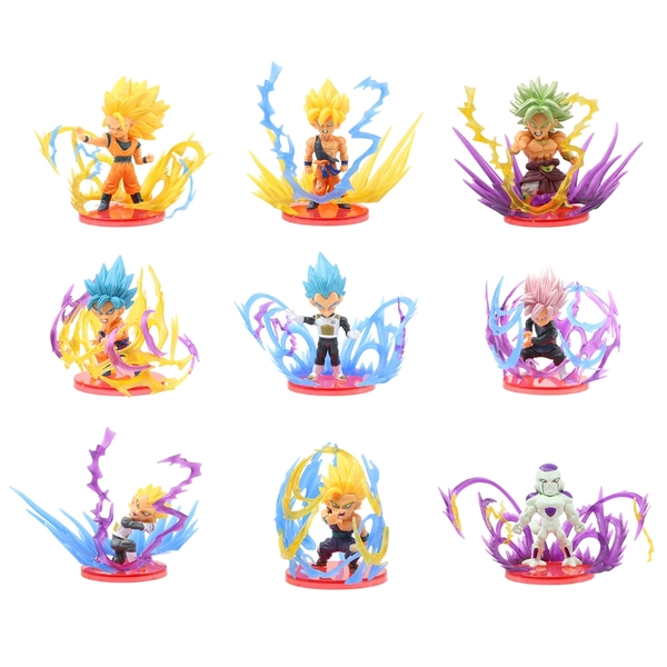 Mô hình DragonBall Bộ 9 nhân Vật Chibi base đẹp Dragon ball - Cao 10cm - nặng 500gram - Dragon Ball - no box , bọc túi opp n3-k52-t1-s3
