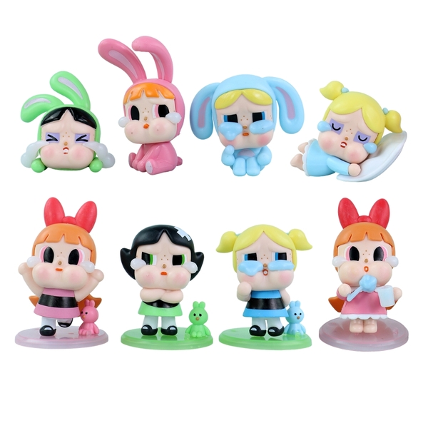 Mô hình Bộ 8 nhân vật baby cry ngộ nghĩnh - Cao 6-9.2cm - nặng 469gram - Hộp Màu - K33-T1-S3