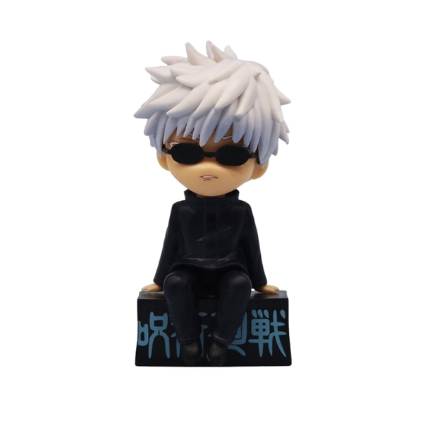 Mô Hình Gojo Satoru Tóc trắng Đeo kính - Cao 11cm - nặng 100Gram - Box màu : bọc túi OPP - Figure anime Jujutsu Kaisen