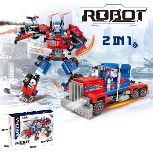 Đồ Chơi Lắp Ghép Lego Optimus Prime , 2 in 1 - 560 hạt - Full Box - Sku : LG-67062