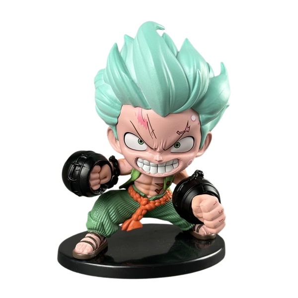 Mô Hình OnePiece Zoro AI chibi đấm bốc - cao 15cm - nặng 300gram - Hộp Màu - Figure One Piece - N1-K37-T3-S3