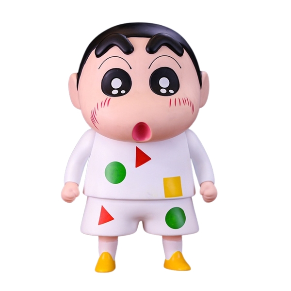 Mô Hình Shin bút chì áo trắng bản to - Phụ Kiện : Đế - Cao 40cm - nặng 1500gram - Figure Cậu Bé Bút Chì - bọc túi OPP - Hộp Carton K10-T4-S1