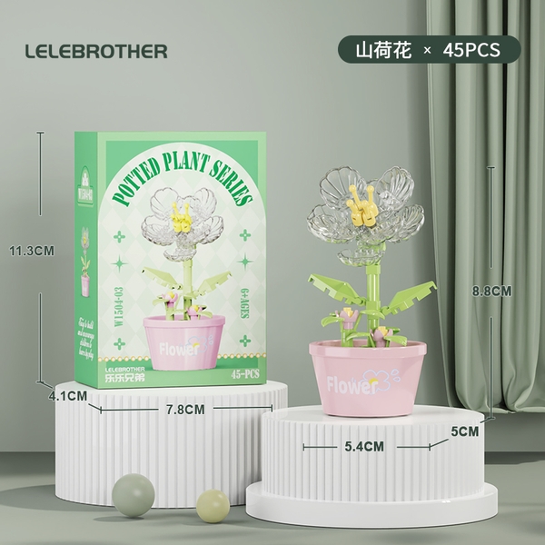 Combo 3 bộ Lắp Ghép Lego hoa sen núi - 45 hạt - Full Box - Sku : LG-W1504-03-C -(VAT 001-C3-11) - K115-T2-S3