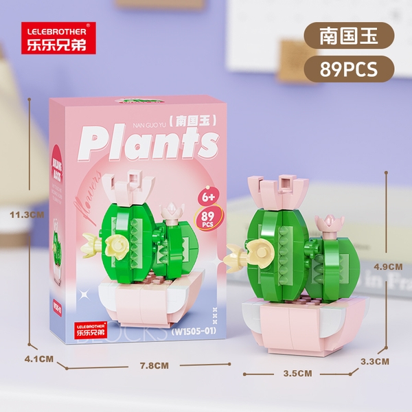 Combo 3 hộp lắp ghép cây hoa 89pcs. SKU: LG-W1505-01-C ( VAT 001-C3-11 ) K115-T3-S1