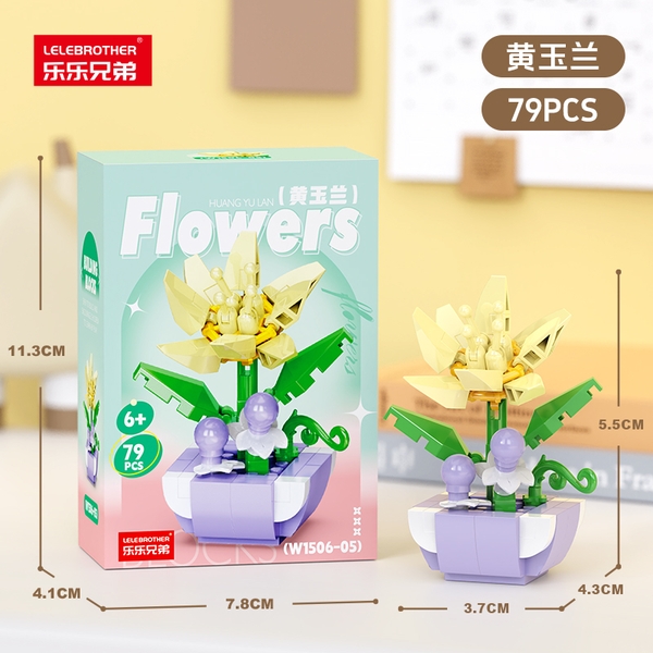 Combo 3 hộp lắp ghép chậu hoa 79pcs. SKU: LG-W1506-05-C ( VAT 001-C3-11 ) K119-T2-S5