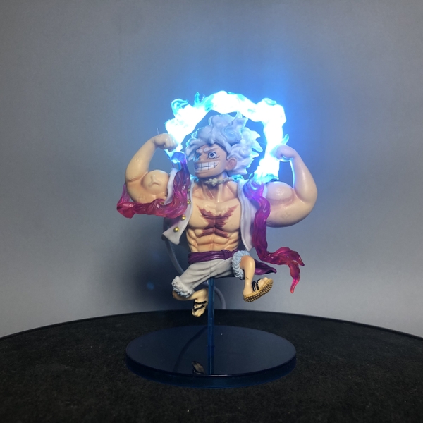 Mô Hình OnePiece Luffy Gear 5 cơ bắp chế led siêu đẹp - Cao 14cm - nặng 110gram , Figure OnePiece - no box