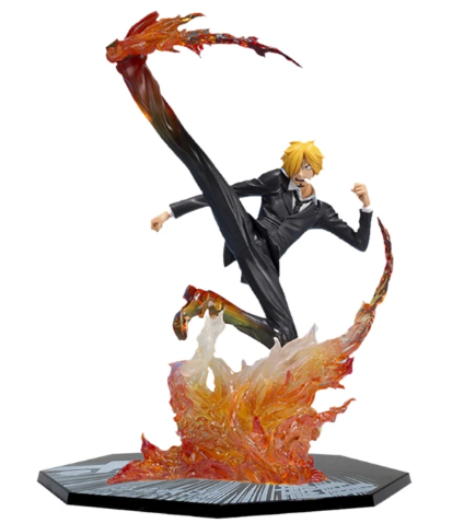 ( Hàng Đẹp ) Mô hình Sanji đế có chữ Cao 16cm - Bộ Fzero - One Piece - box màu - E - 14