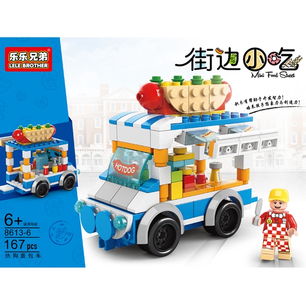 Bộ Lắp Ghép Mô Hình Xe Bán Xúc Xích 167pcs. SKU: LG-8613-6 (VAT 001-11-30) - K99-T3-S1-2