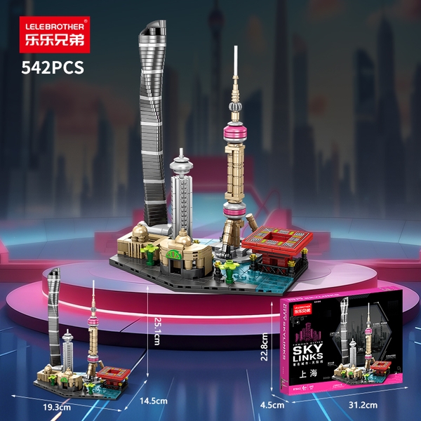 Bộ lắp ghép đường phố Thượng Hải 542pcs. SKU: LG-8784-2 (VAT 001-12-50 ) - K132-T2-S2