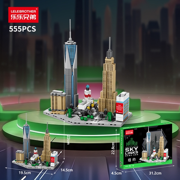 Bộ lắp ghép đường phồ NewYork 555pcs. SKU: LG-8785-1 (VAT 001-12-50) - K133-T3-S1