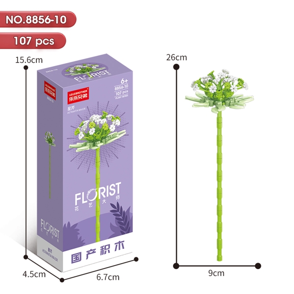 Bộ Lắp Ghép Cành Hoa Sữa 107pcs. SKU: LG-8856-10 (VAT 001-06-11) - K134-T1-S10