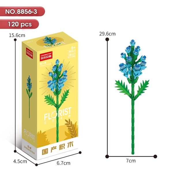 Bộ Lắp Ghép Cành Hoa Xanh 120pcs. SKU: LG-8856-3 (VAT 001-06-11) - K134-T1-S3