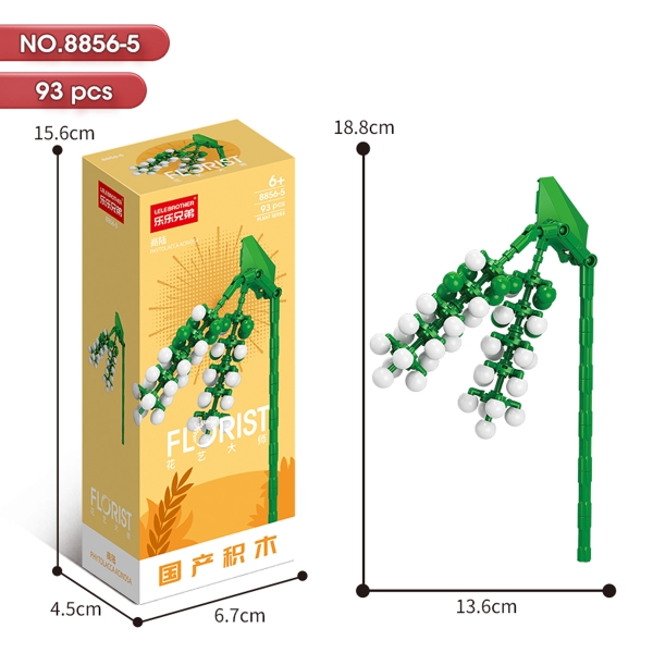 Bộ Lắp Ghép Cành Hoa Chùm 93pcs. SKU: LG-8856-5 (VAT 001-06-11) - K134-T1-S5