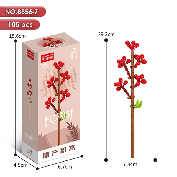 Bộ Lắp Ghép Cành Hoa Nhựa Ruồi 105pcs. SKU: LG-8856-7 (VAT 001-06-11) - K134-T1-S7