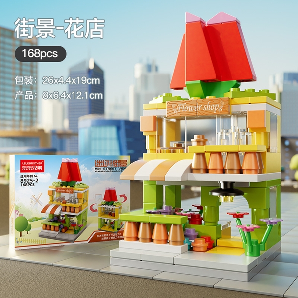 Bộ Lắp Ghép Mô Hình Cảnh Đường Phố-Cửa Hàng Hoa 168pcs. SKU: LG-8925-2 (VAT 001-11-30) - K126-T1-S2