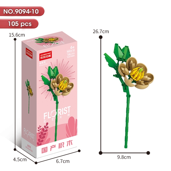 Bộ Lắp Ghép Cành Hoa Mỉm Cười 105pcs. SKU: LG-9094-10 (VAT 001-06-11) - K136-T4-S10
