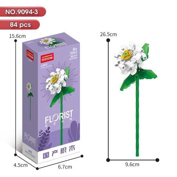 Bộ Lắp Ghép Cành Hoa Trà 84pcs. SKU: LG-9094-3 (VAT 001-06-11) - K136-T4-S3