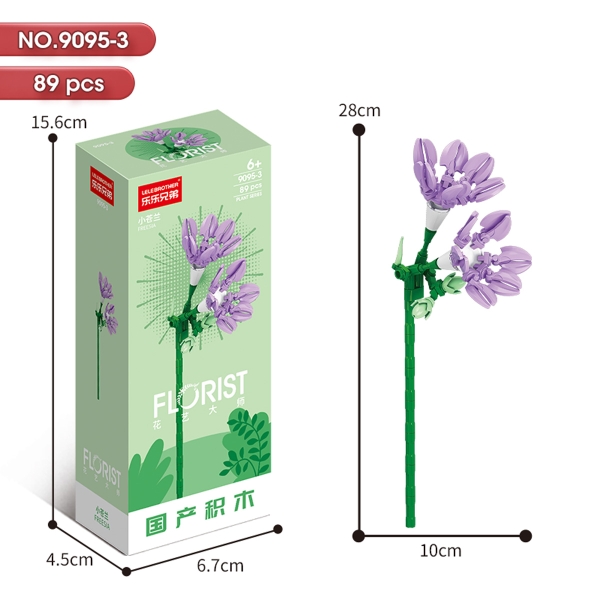 Bộ Lắp Ghép Cành Hoa Lan Nam Phi 89pcs. SKU: LG-9095-3 (VAT 001-06-11) - K111-T3-S3