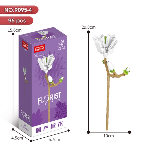 Bộ Lắp Ghép Cành Hoa Mộc Lan 96pcs. SKU: LG-9095-4 (VAT 001-06-11) - K111-T3-S4