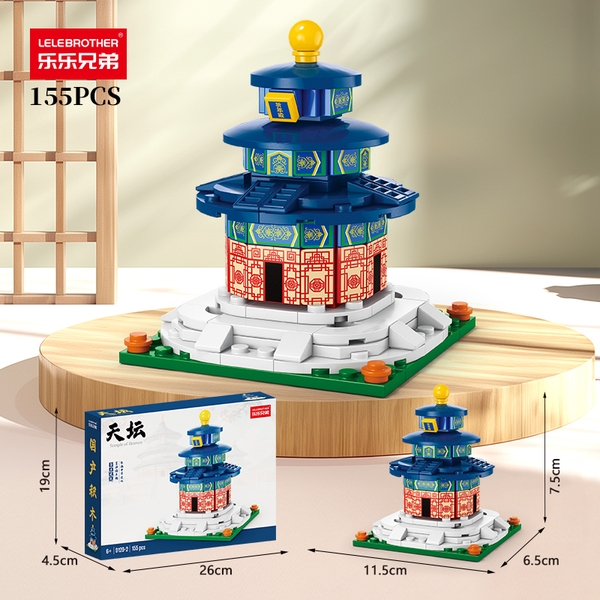 Bộ lắp ghép mô hình Đền Thiên Đường 155pcs. SKU: LG-9129-2 (VAT 001-12-30) - K130-T3-S2