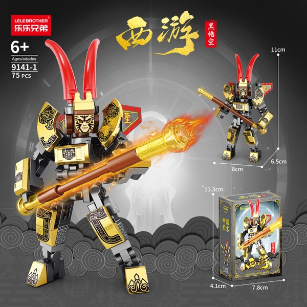 Combo 3 Bộ Lego Tôn Ngộ Không 75 pcs SKU: LG-9141-1-C ( VAT 001-C3-11) - K113-T2-S1