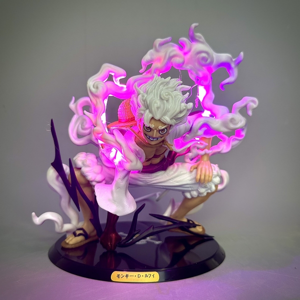Mô Hình OnePiece Luffy nika gear 5 Chế Led trạng thái siêu ngầu cao 20cm nặng 600g , Figure OnePiece - có vỏ hộp màu - N2