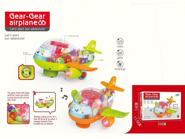 Đồ chơi máy bay phiêu lưu, có đèn , nhạc ( ko bao gồm 3 pin AA). SKU: DD2401073 ( VAT 008-07-60 ) K128-T2-S14,S15