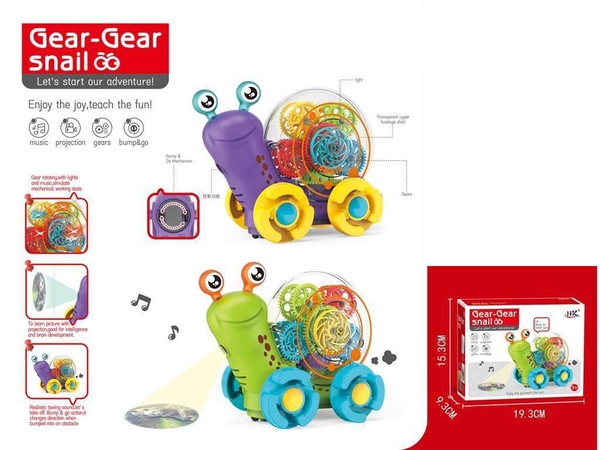 Đồ chơi ốc sên leo trèo kèm đèn và nhạc ( ko bao gồm 3 pin AA ). SKU: DD2509077 ( VAT 008-13-60 ) K129-T2-S1,S2