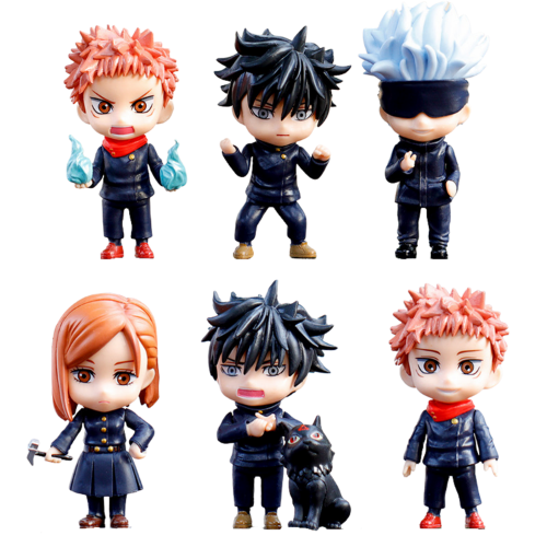 ( Giá 1 con - Bộ 6 con - Đặt Số Lượng 6 ) - Mô Hình đồ chơi - JUJUTSU KAISEN - Megumi , Nobara , Yuji Itadori - Chú Thuật Hồi Chiến Gojo Satoru - No Box- SKU : 903h   (VAT G873-79) - K13-T2-S1