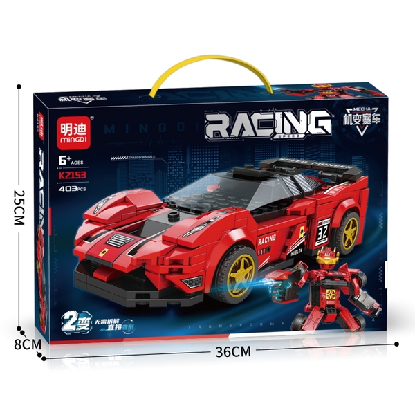 Bộ Lắp Ghép Xe Ô tô Đua Ferrari 403pcs. SKU: LG-K2153 (VAT 001-07-50)  - K86-T1-S3