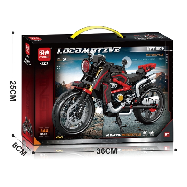 Bộ Lắp Ghép Xe Moto Đua 344pcs. SKU:LG-K2227 (VAT 001-23-50) K93-T1-S2