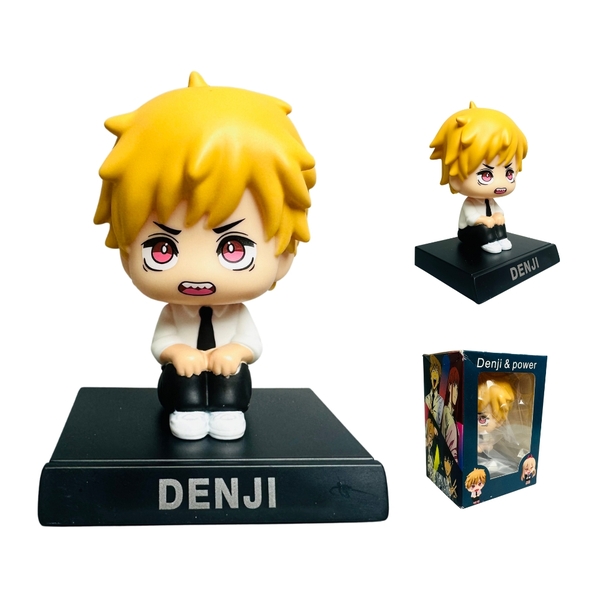 Mô Hình Chainsaw man denji lắc đầu - cao 13cm - ngang 9cm - dọc 7cm - nặng 200gram + Có BOX - N3-K23-T3-S2