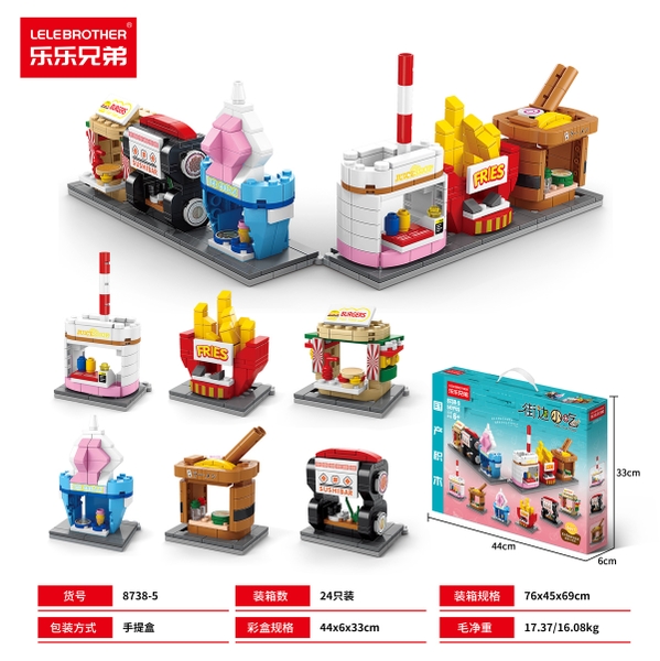 Bộ Lắp Ghép Tổ Hợp Khu ẨM Thực 542pcs. SKU: LG-8738-5 (VAT 001-11-50) - K127-T2-S11