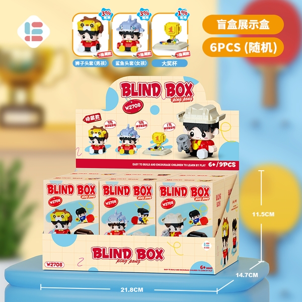 Combo 6 Bộ Lắp Ghép Blind box Ping Pong. SKU: LG-W2708 (VAT 001-C6-120) - K127-T2-S2