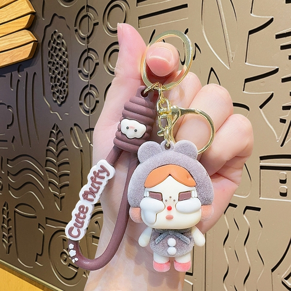 Móc Khóa baby cry màu nâu đậm - Dây móc dài : 10cm - Mô Hình Cao : 6cm - Nặng : 50gram - No Box : bọc túi OPP K76-T3-S1