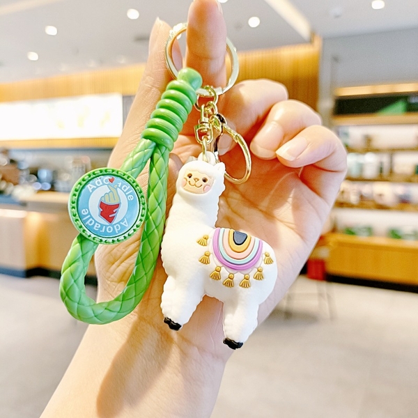 móc khóa cừu trắng xanh - Dây móc dài : 9.5cm - Mô Hình Cao : 6cm - Nặng : 50gram - No Box : bọc túi OPP - N3-K15-T4-S2