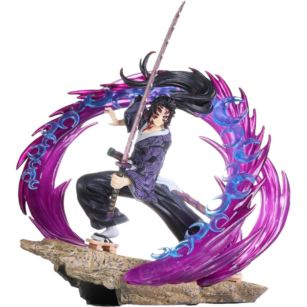 Hàng Loại 1 - Mô Hình Thượng Nhất Kokushibou chiến đấu siêu ngầu - có led - cao 22cm - Full box - Kimetsu No Yaiba - Có Hộp Màu N1-K37-T3-S2