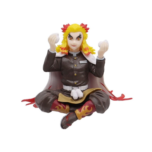 Mô Hình Kimetsu No Yaiba Viêm Trụ dáng ngồi cao 12cm - Figure Thanh gươm diệt quỷ - No Box - N4-K12-BL4-N1-K3-T3-S2