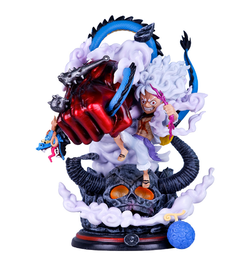 Hàng Loại 1 - Mô Hình OnePiece Luffy nika gear 5 ( tay đỏ ) đại chiến kaido cao 22cm nặng 1kg , Figure OnePiece - có vỏ hộp màu N1-K34-T4-S3