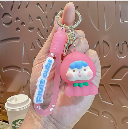 móc khóa charm hồng - Dây móc dài : 10cm - Mô Hình Cao : 6cm - Nặng : 50gram - No Box : bọc túi OPP K79-T4-S7