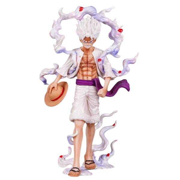 Mô Hình OnePiece Luffy gear 5 áo trắng dáng đứng 2 tay thay thế siêu đẹp Cao 23cm - Nặng 380gram , Figure OnePiece - Full Box