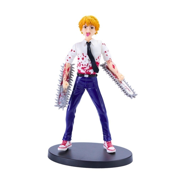 Mô Hình Chainsaw Man Denji hóa hình dáng đứng siêu đẹp - cao 18cm nặng 300g - Figure Chainsaw Man - Có hộp màu -