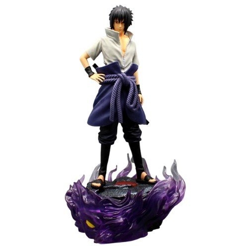 Mô hình Naruto Sasuke siêu ngầu có led ở base cao 39cm nặng 2100 gram -  Figure Naruto - Có hộp màu to đẹp