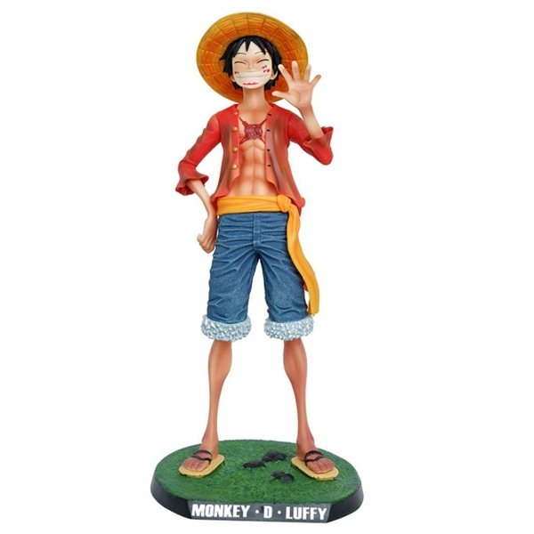 Mô Hình OnePiece Mô Hình Luffy xin chào - Cao 42cm - rộng 18cm - nặng 1kg1 +  có đế đi kèm - One Piece - box bìa  - N1-K30-T5-S2