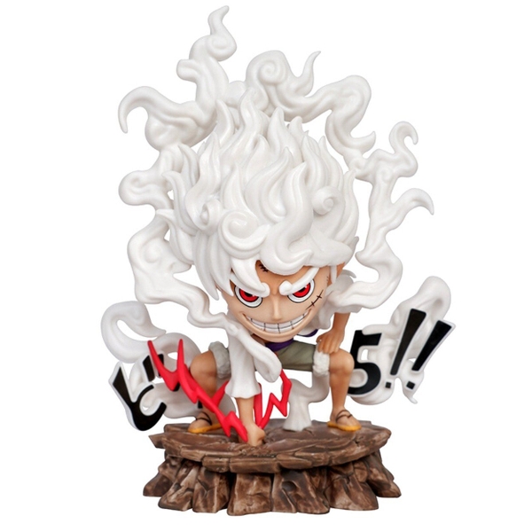Mô Hình OnePiece Luffy nika gear 5 trạng thái chiến đấu siêu ngầu cao 15.5cm nặng 350g , Figure OnePiece - có vỏ hộp màu - N1-K38-T1-S6