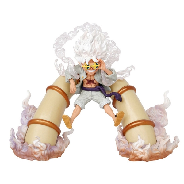 Mô Hình OnePieceLuffy gear 5 đu dây đeo kính ngôi sao - Cao 12cm - nặng 260gram , Figure OnePiece - có vỏ hộp màu - N1-K32-T4-S3