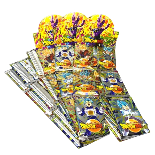 Dây Pack Thẻ Dragon ball - 1 túi có 3 dây - 1 dây có 12 pack - 1 pack có 5 thẻ