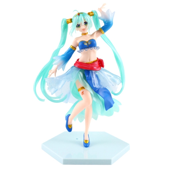 Mô Hình Hatsune Miku Váy xanh - Cao22cm - rộng 12cm - nặng 200Gram - Figure Miku - Có Hộp màu